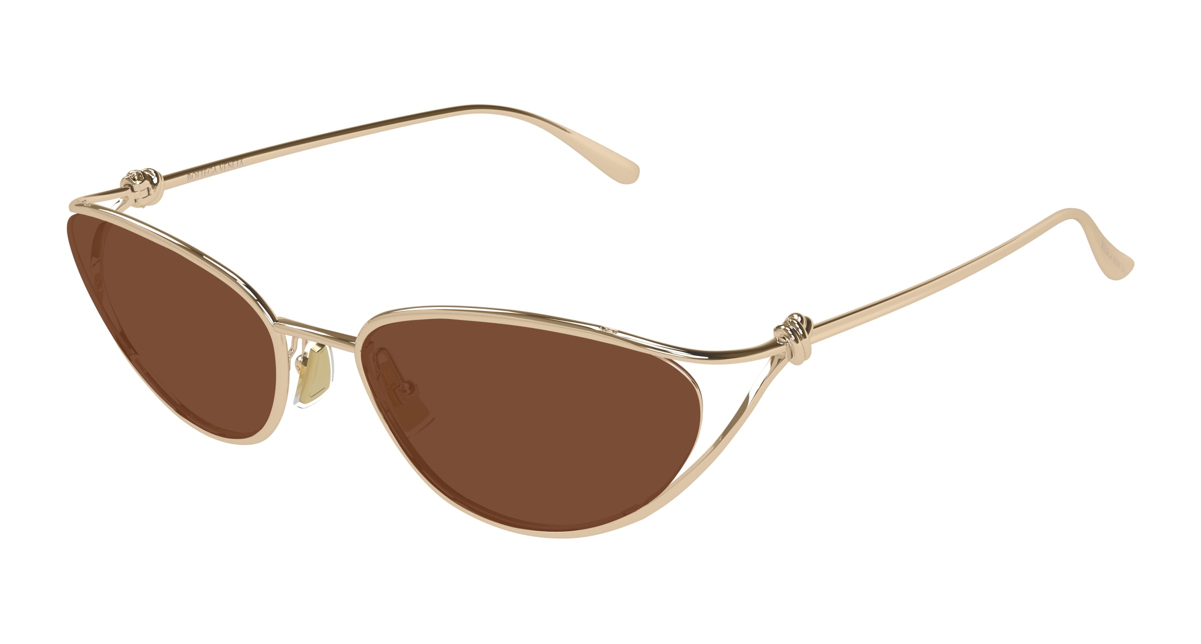 Bottega Veneta BV1330S – Gold / Brown