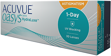 ACUVUE OASYS® 1-Day with HydraLuxe™ for ASTIGMATISM