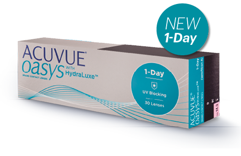 ACUVUE OASYS® Brand Contact Lenses 1-Day with HydraLuxe™ Technology