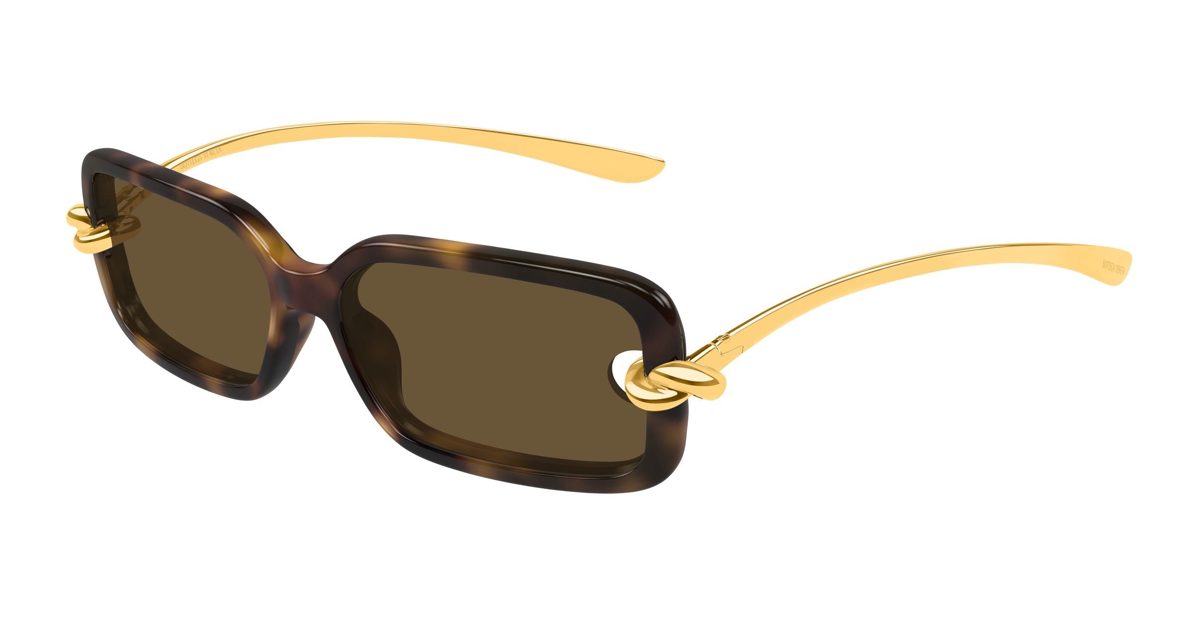 Bottega Veneta BV1439S – Havana / Gold / Brown
