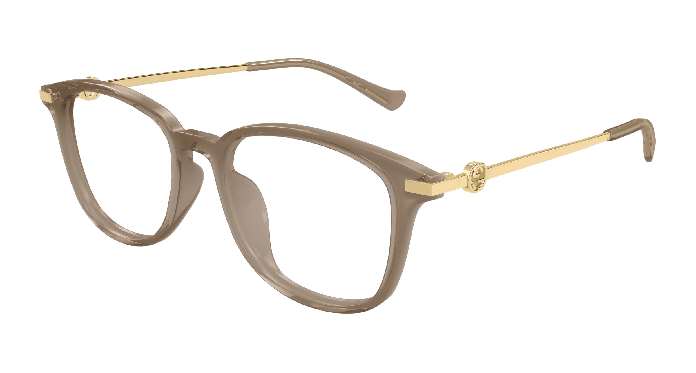 Gucci GG1745OA – Brown / Gold / Transparent