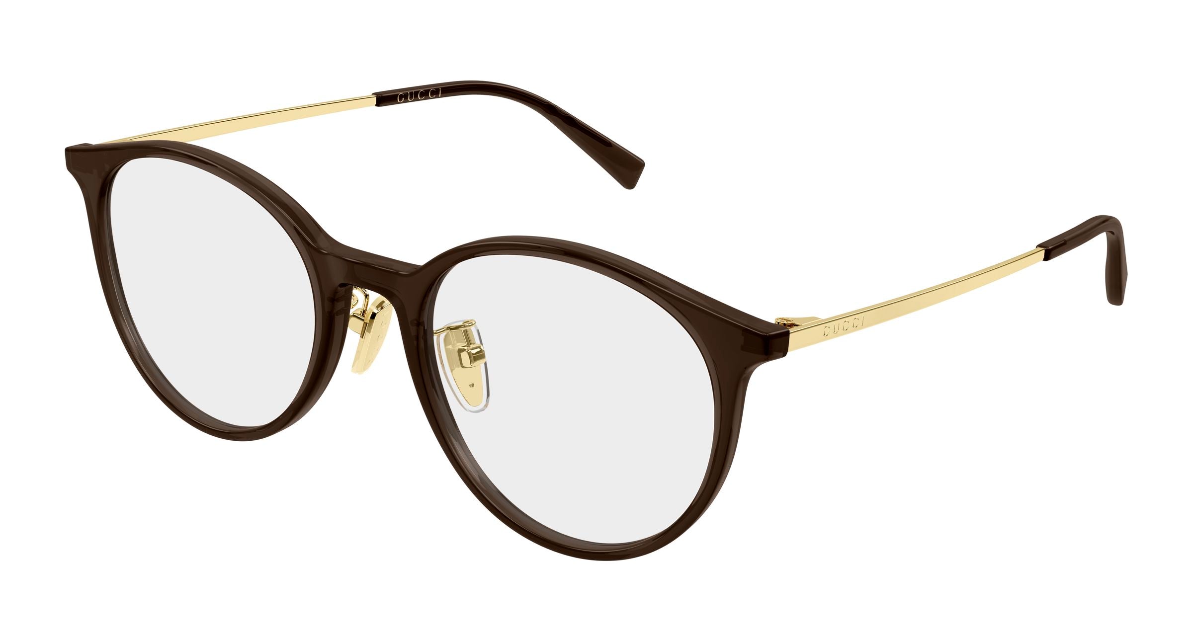 Gucci GG2148OA – Brown / Gold / Transparent